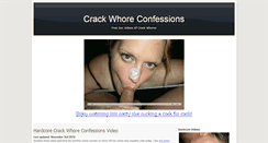 Desktop Screenshot of crackwhoreconfessions.net